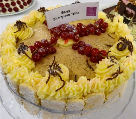 Barry's sherryless trifle cake